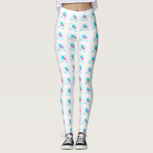 Leggings Sucettes bleues et roses