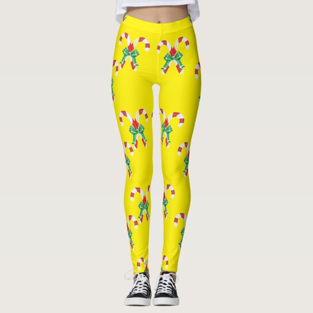 Leggings Sucres de canne et ruban (Devant)