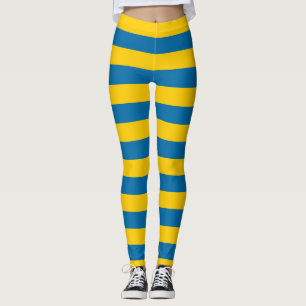 Leggings Suède Couleurs du drapeau national Horizontales