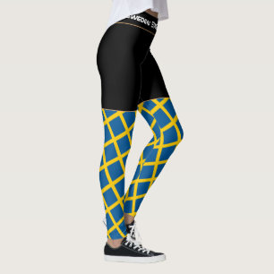 Leggings Suède et Suède Flag, fan de voyages et de sports