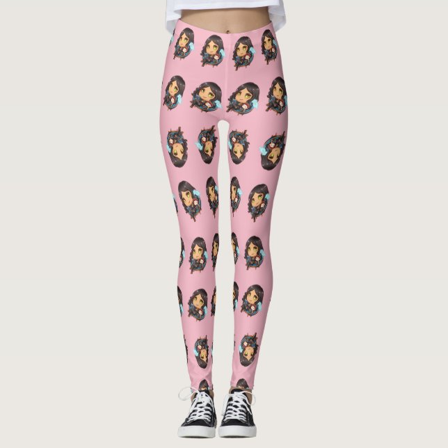 Leggings Sunaya lisant des guêtres de Chibi (Devant)