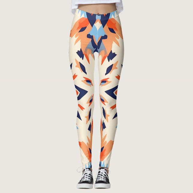 Leggings Sunburst Ikat Motif (Devant)