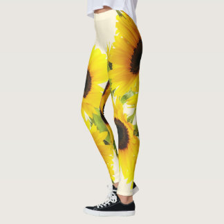 Leggings Sunflower jaune d'été