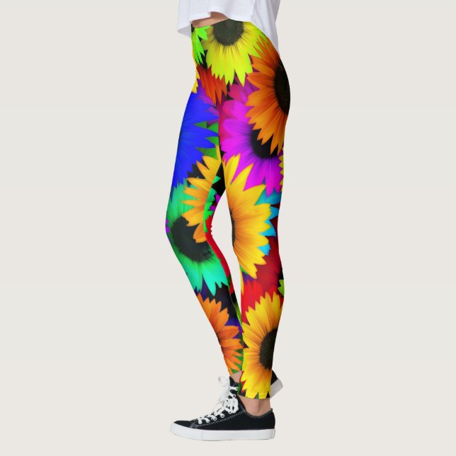 Leggings Sunflower Splendor, un ensemble de belles couleurs (Gauche)