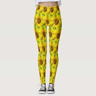 Leggings Sunflowers Motif Cust. Legs couleur BG