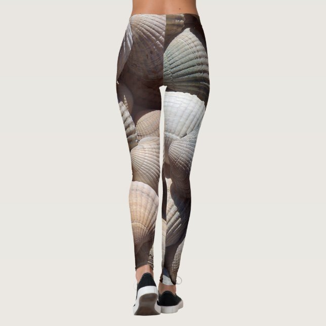 Leggings Sunny Tropical Exotic Shells Photographie été (Dos)