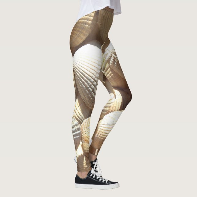 Leggings Sunny Tropical Exotic Shells Photographie été (Droite)