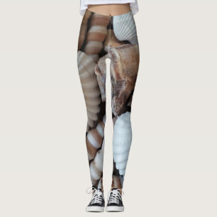 Leggings Sunny Tropical Exotic Shells Photographie été