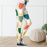 Leggings Super géométriques et amusants<br><div class="desc">Les jambes ornent le motif rétro.</div>