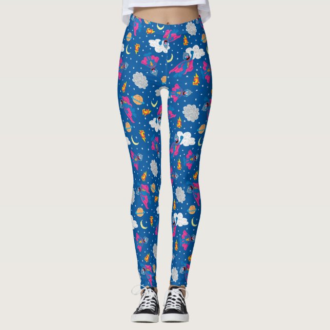 Leggings Super Grover 2.0 Motif Sky de nuit (Devant)