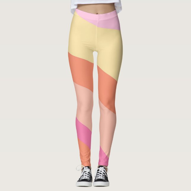 Leggings Super Retro Stripes Seventies (Devant)