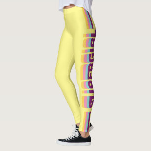 Leggings Supergirl Retro Colorshift Graphic