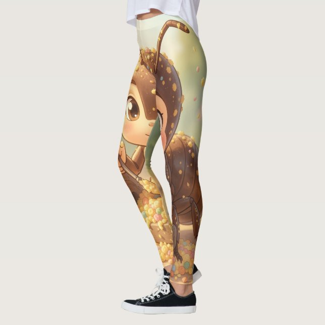 Leggings Sur les traces de l'or des fleurs.3 (Gauche)