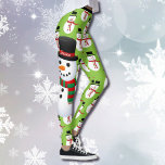 Leggings sur mesure de motoneige Coulisses de Noël<br><div class="desc">Mignonne Snowman avec Votre Nom ou Texte J'espère que vous apprécierez votre achat. J'apprécie votre entreprise. Jan</div>