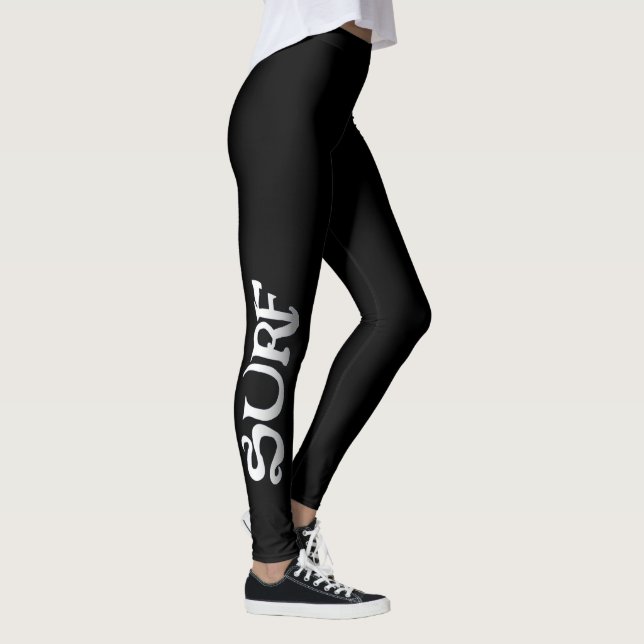 Leggings Surf pattes noires (Droite)