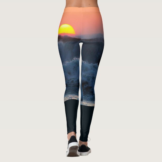 Leggings SURF rouge (Dos)