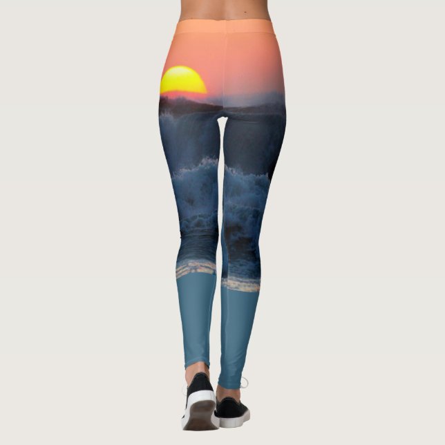 Leggings SURF rouge (Dos)