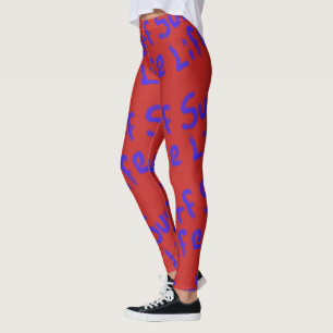 Leggings surf vie Thunder_Cove bleu rouge