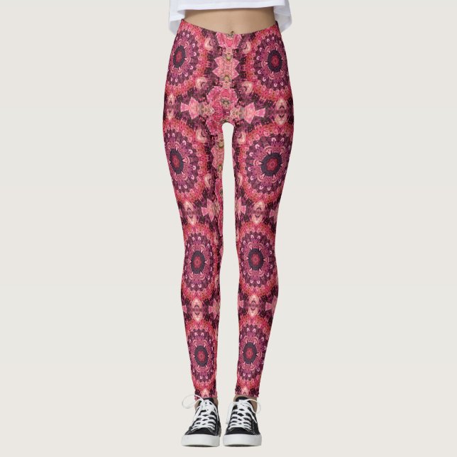 Leggings Surface inclinée rose (Devant)