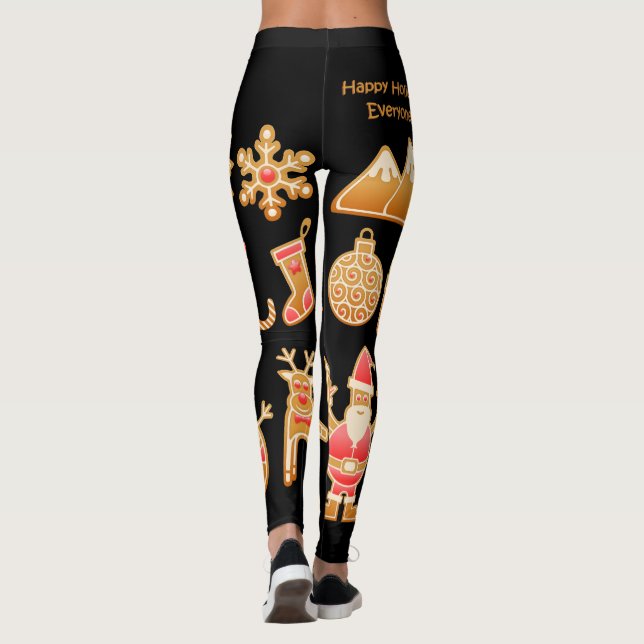 Leggings Sweet Christmas Gingerbread Design (Dos)