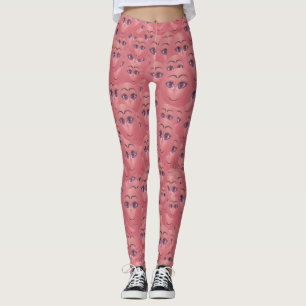 Leggings Sweet Emoji Canvas Motif d'impression