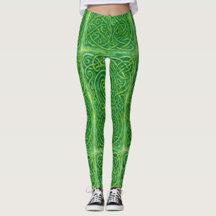 Leggings Sylvan Labyrinth - Céltic Green Knots
