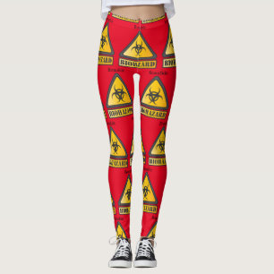 Leggings Symbole d'avertissement de risque biologique amusa