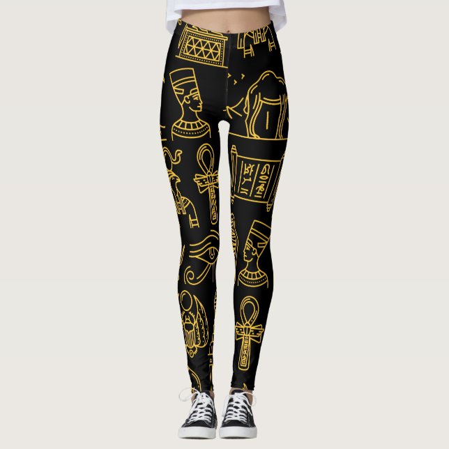 Leggings SYMBOLE HIÉROglyphique égyptien Motif (Devant)