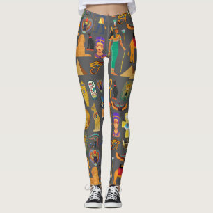 Leggings SYMBOLE HIÉROglyphique égyptien Motif pharaon