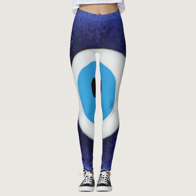 Leggings Symbole mauvais de protection oculaire de Nazar (Devant)