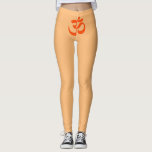 Leggings Symbole Om indien<br><div class="desc">Ce dessin présente l'Om (ou Aum), qui représente un son sacré et un symbole spirituel dans les religions indiennes. L'Om signifie l'essence de la réalité ultime, la conscience ou Atman. Il fait partie de l'iconographie que l'on retrouve dans les manuscrits anciens et médiévaux, les temples, les monastères et les retraites...</div>