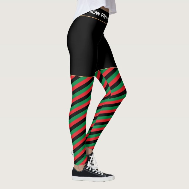 Leggings Symbole panafricain du drapeau et de l'UNIA / vent (Droite)