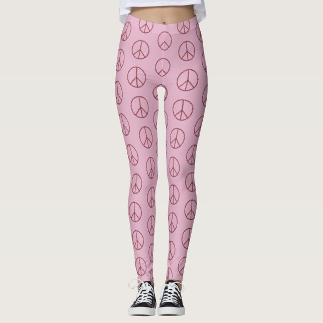 Leggings SYMBOLE rose DE LA PAIX (Devant)