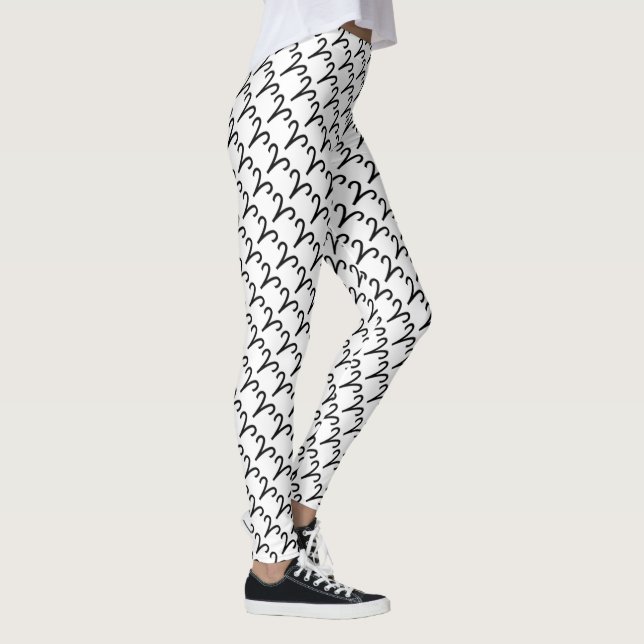 Leggings Symbole Zodiac Aries Standard par Kenneth Yoncich (Droite)