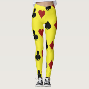 Leggings Symboles de carte Poker Personnaliser
