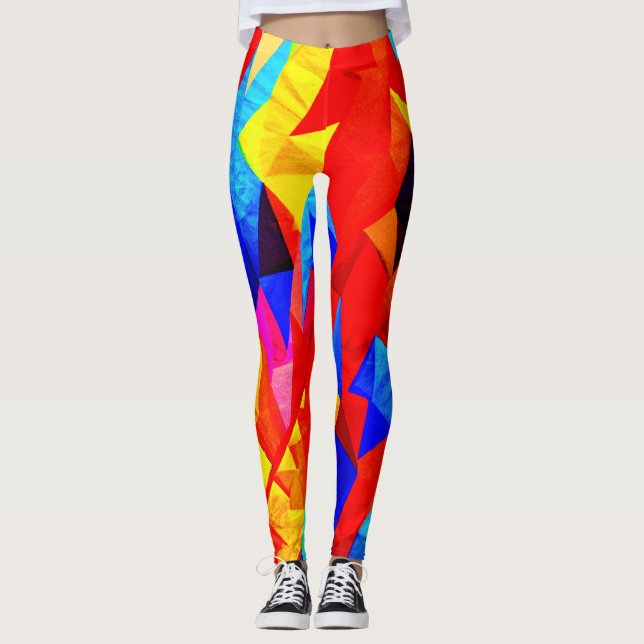 Leggings Symphonie couleur Abstraite (Devant)