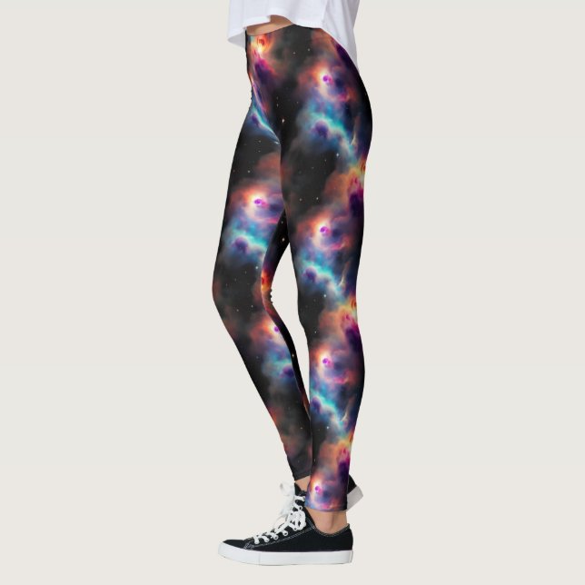 Leggings Symphonie Stellaire Motif Galactique Nebulas (Gauche)