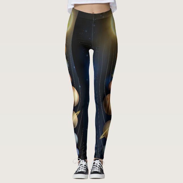 Leggings Système solaire (Devant)