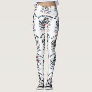 Leggings T-Shirt du Club de Trail Running Run Wild Run Free