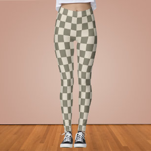 Leggings Tableau de bord gris-saule et os