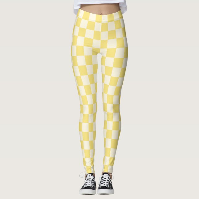 Leggings Tableau de bord jaune (Devant)