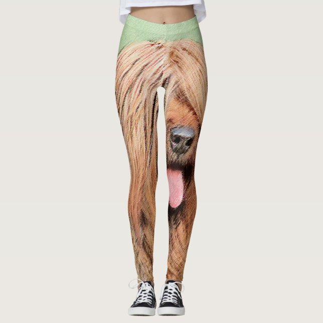 Leggings Tableau de bord - Joli art original chien (Devant)