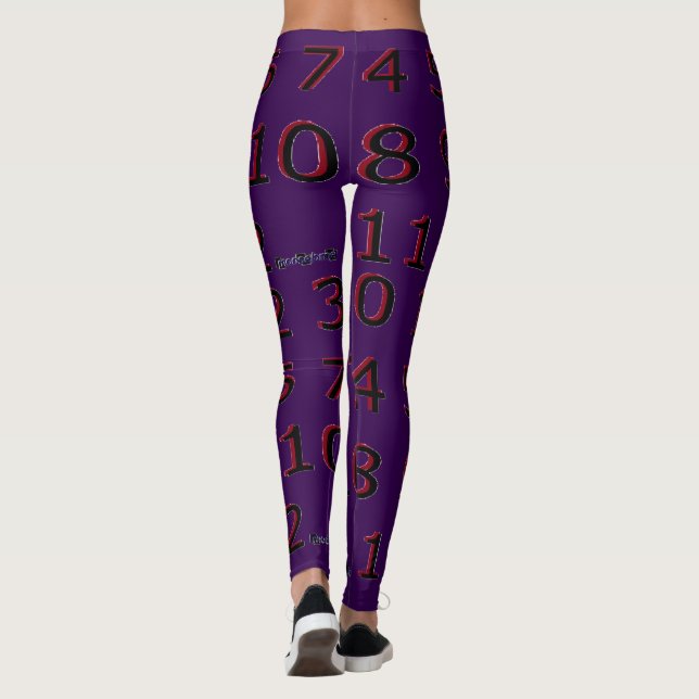Leggings Tableau de contrôle de la vue numérique  (Dos)
