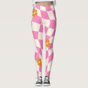 Leggings Tableau de contrôle du coeur floral de la margueri