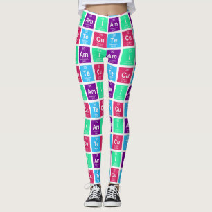 Leggings Tableau périodique chimique des éléments: IAm CuTe