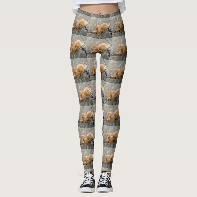Leggings Tabourets sur une jambe de tronc d'arbre (Devant)