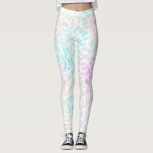 Leggings Tache iridescente abstraite aquarelle pastel