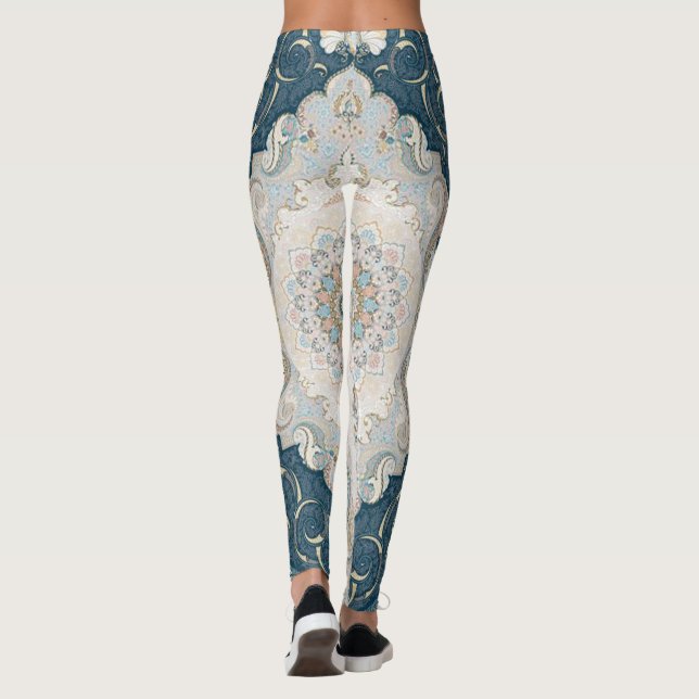 Leggings Tapis ancien persan turc (Dos)