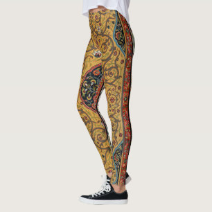 Leggings Tapis Élegant Tapisserie Perse Antique Riche