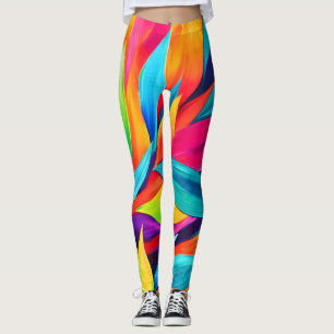 Leggings Tapisserie à feuilles tropicales